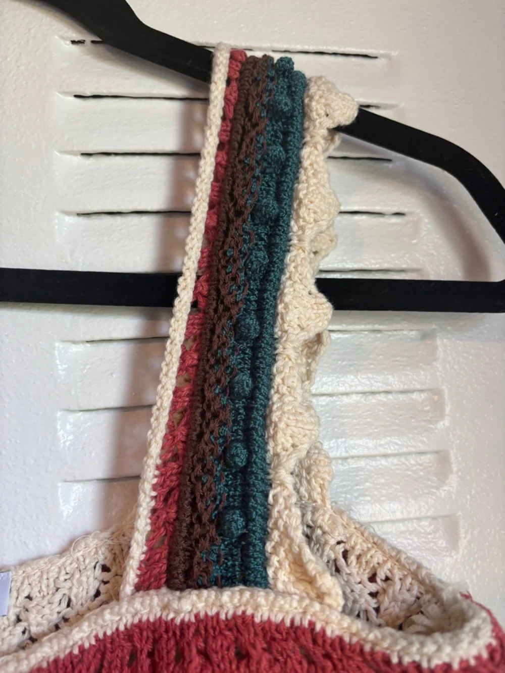 ZARA Boho Crochet Crop Top – Summer Luxe Knit in Earth Tones (Size S) - Picture 4 of 10